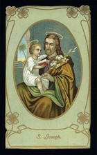 Antico santino cromo holy card - cromo-holy,