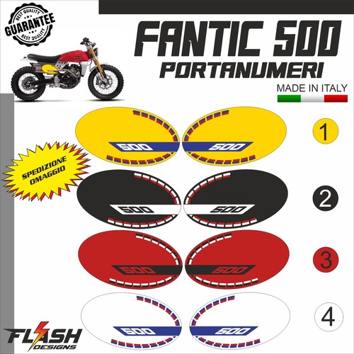Fantic 500 adesivi portanumero - 500,