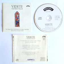 Cd Thomas Tallis,The Chapel Choir Of St.Catherine's College,Cambridge,Videte(L26