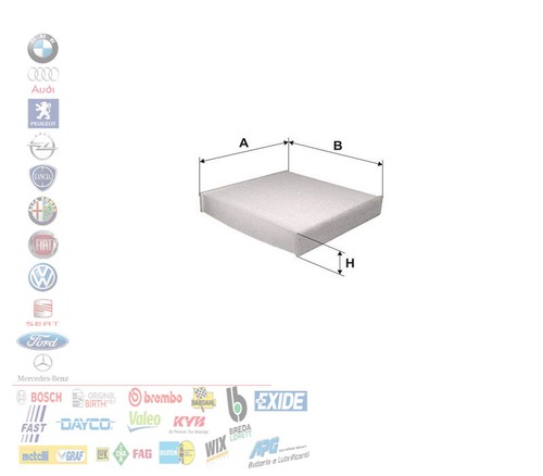Filtro abitacolo antipolline - filtro,