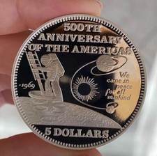 5 DOLLARI 1992 SBARCO SULLA