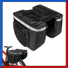 Borsa Posteriore Doppia per Biciletta Bici Borse Laterali Tasche Porta Oggetti