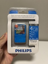Lettore MP3 Philips GoGear Vibe 4GB/blu 2009 nuovo sigillato