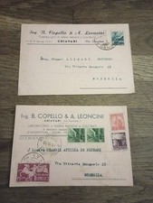 1948 2 Cartoline Pubblicitarie