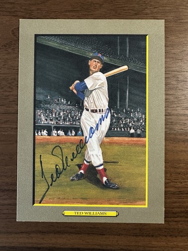 Carta ted williams auto - ted,