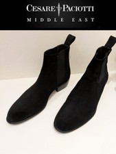 Bottines noires daim homme