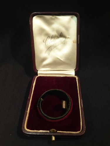 Ancien écrin bijou cuir - ancien,