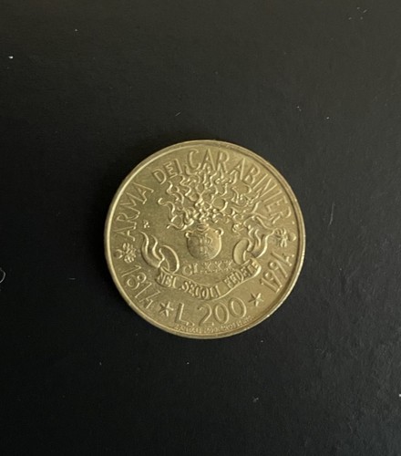 Moneta 200 lire 180 - moneta,