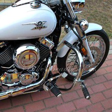 Yamaha Dragstar Vstar XVS 650 Custom E Classic Paracolpi In Acciaio Per Motore
