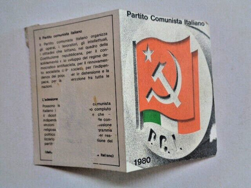 Tessera partito comunista - tessera,