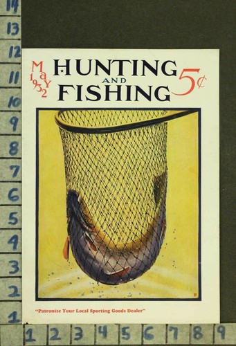 1932 sport fish - sport, pescatore
