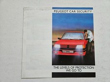 PEUGEOT 205 GTI BROCHURE