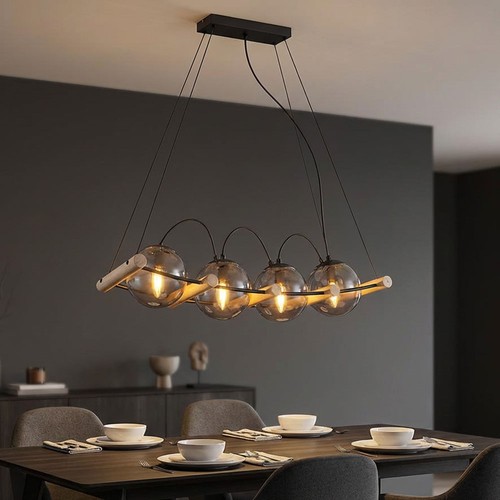 Lampada legno sospesa - lampada,