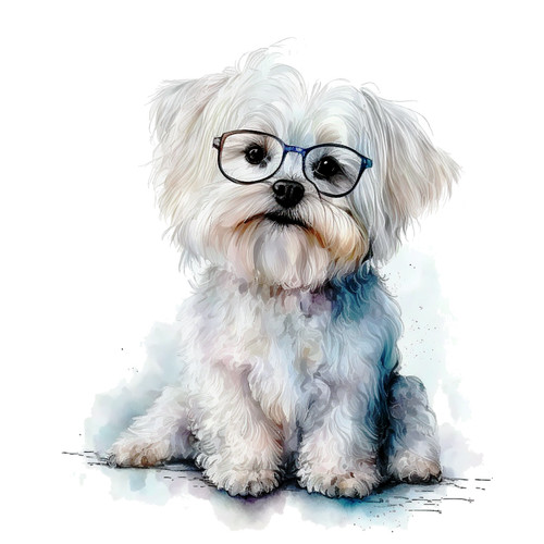 Adesivo auto maltese cani