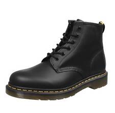 Dr. Martens 101 Ys - Black Smooth Nero - Donna Scarpe Stivaletti Stringati