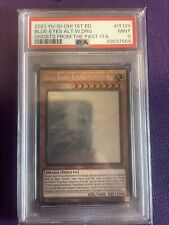 DRAGO BIANCO ALTERNATIVO OCCHI BLU • Psa 9 Rara Ghost Pop1 IT129  1Ed  YUGIOH!