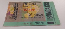 TORINO ROMA 1994-95 BIGLIETTO TICKET CALCIO STADIO TRIBUNA SUD MARATONA