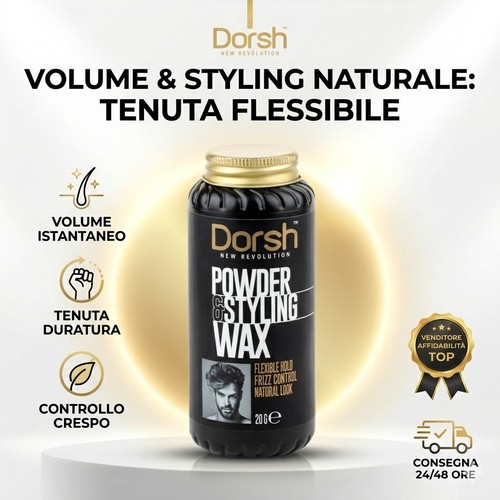 Dorsh powder styling wax 20g - dorsh, &
