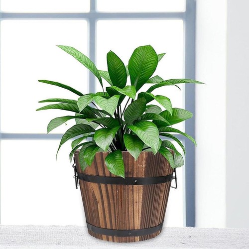Vaso fiori legno rustico - in,