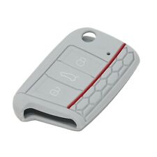 COVER CHIAVE SILICONE GRIGIO VOLKSWAGEN GOLF polo passat touran SEAT SKODA