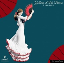 Lladró Porcellana artistica.  Spagnola con ventaglio. Anima e passione 