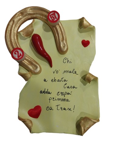 Corno portafortuna con - portafortuna,