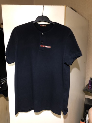 Shirt uomo prada blu scuro - t,