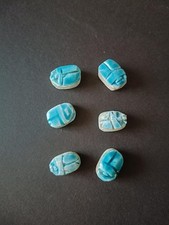 6 pz Scarabeo Originale Cairo 1,6 cm con buco per collane o orecchini