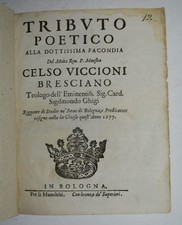 TRIBUTO POETICO – ediz. 1677