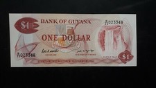 BANCONOTA GUYANA 1 DOLLARO