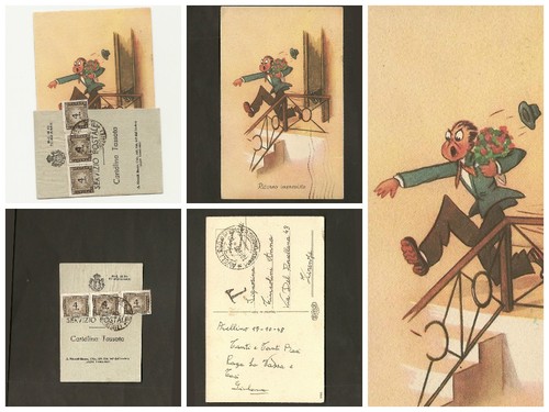 Cartolina umoristica viaggiata