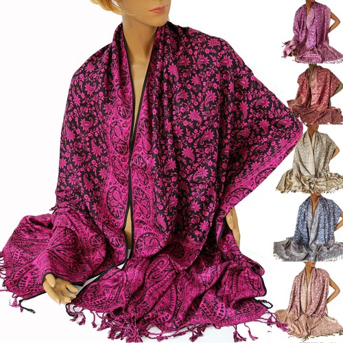 Sciarpa paisley reversibile - paisley,
