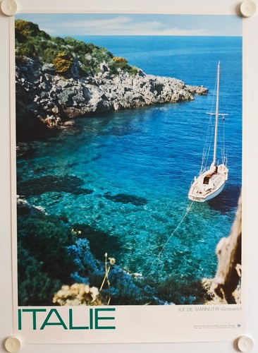 Affiche tourisme italie ile - affiche,