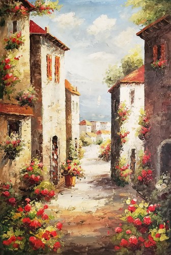 Villaggio toscano 36x24 - #18,,