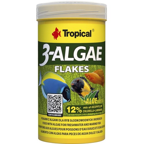 Tropical algae flakes 250ml - 3-algae,