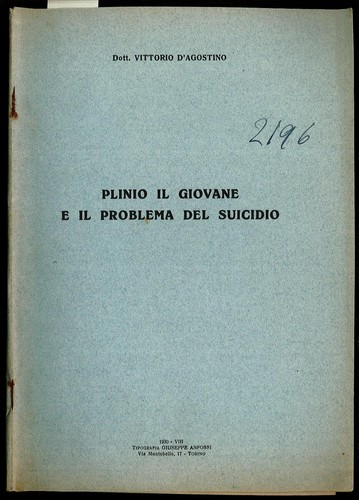 Plinio giovane e il - il,