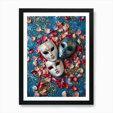 Maschera veneziana 63 stampa