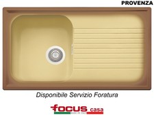 Lavello cucina Provenza cm 86x50 1 vasca e goc. Terra di Francia Made in Italy