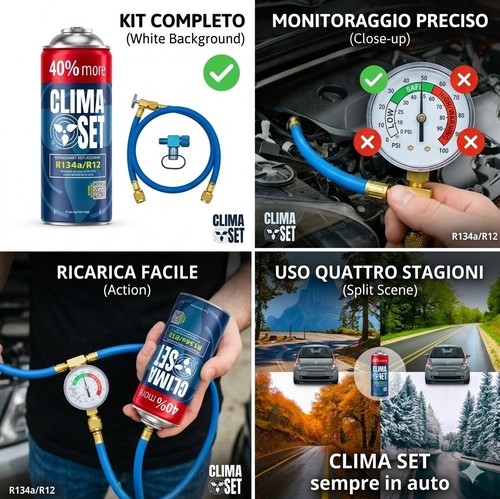Kit ricarica aria condizionata - kit,