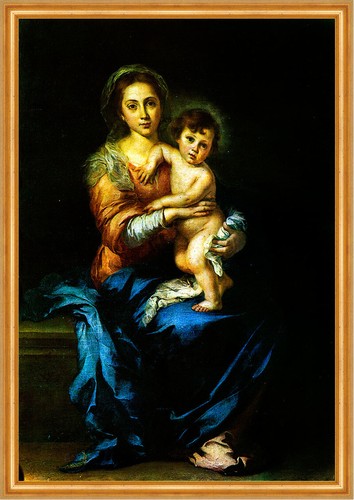 Madonna con bambino murillo - madonna,