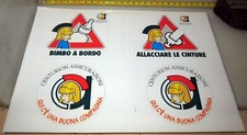 CENTURION ASSICURAZIONI BIMBO A BORDO FOGLIO 4  ADESIVI STICKERS VINTAGE