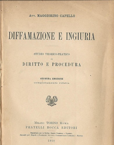 Diffamazione ingiuria - diffamazione,