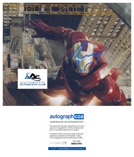Robert downey autograph - robert,