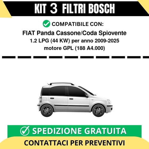 Kit filtri bosch - filtri, panda
