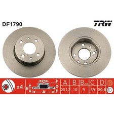 Disco Freno Trw DF1790 per