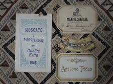 Etichette per vini/liquori anni 40/50