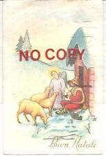 Milano 24.7.1950 Targhetta pubblicitaria Panettone Motta, cartolina Buon Natale.