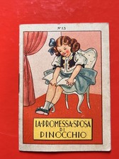 Raro Edina Altara Libretto Pinocchio 1940 Marzocco illustrazione Sarda Sardegna