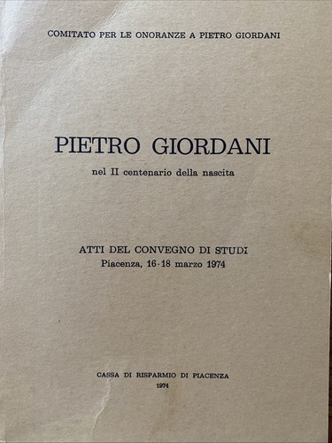 Pietro giordani nel - giordani,