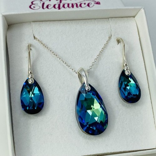 Set orecchini collana - , blu